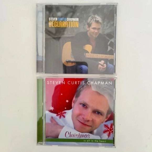 Two (2) CDs Steven Curtis Chapman: Declaration and Christmas Is All In The Heart - Picture 1 of 3